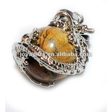 Dragon Ball Pendant avec 15MM Tiger Eye Spheres